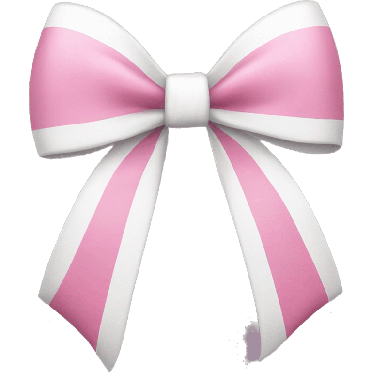 Pink and white bow emoji