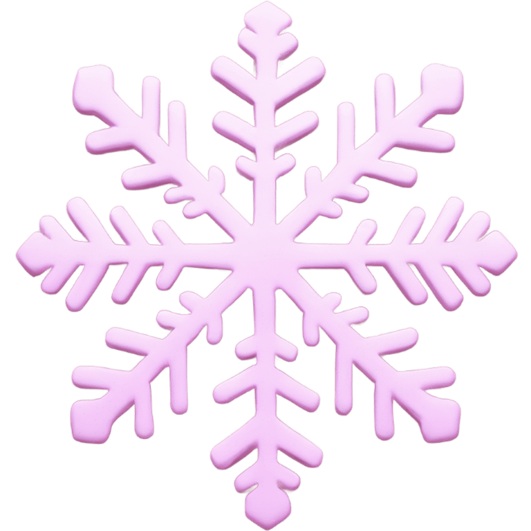 pastel pink snowflake  emoji