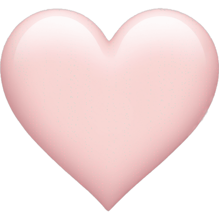 Pale pink heart emoji