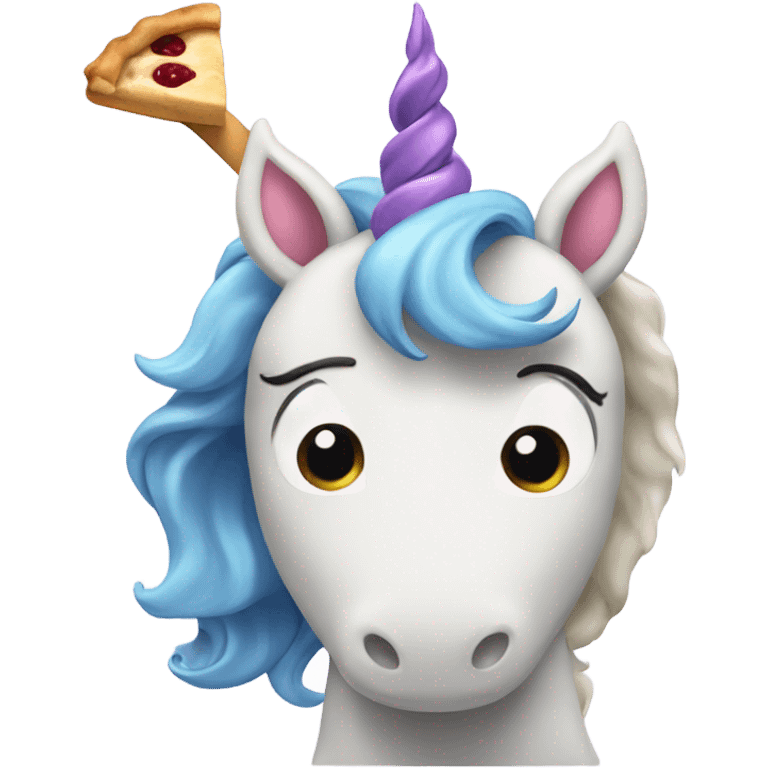 A unicorn baking a pie emoji