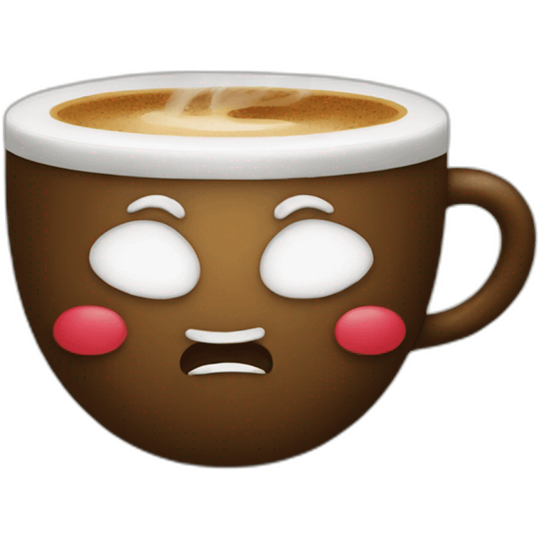 coffee with christmas emoji