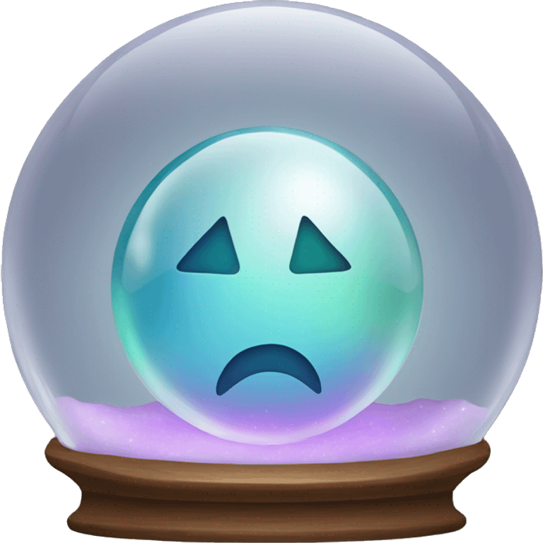 crystal ball with one star inside emoji