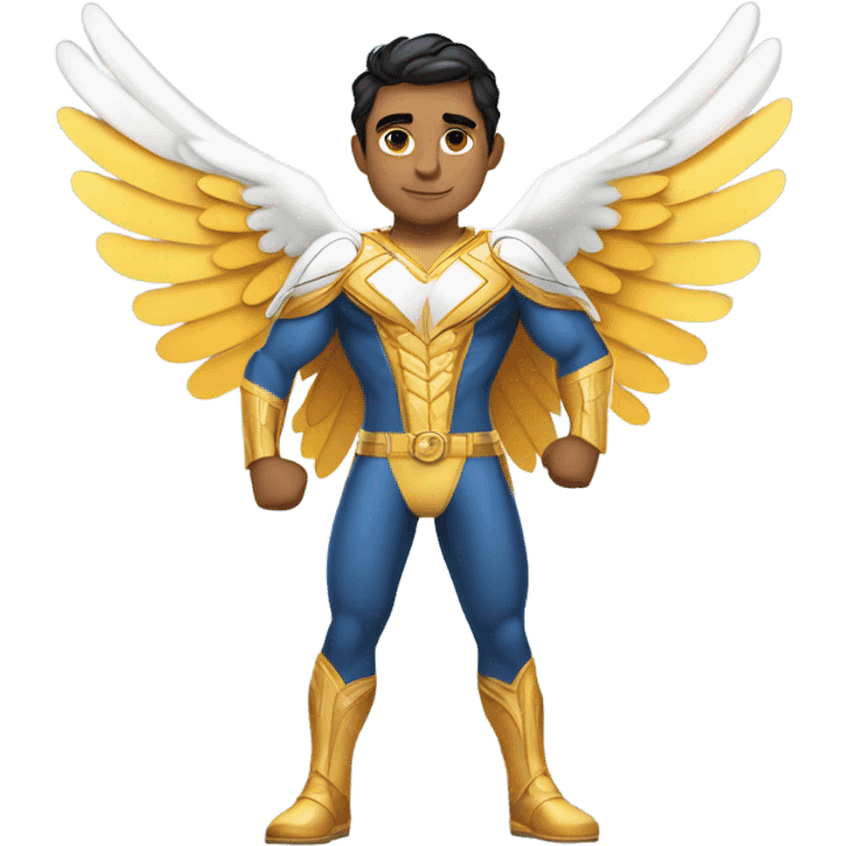 Latino angel superhero  emoji