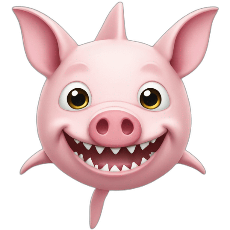 Pig-shark emoji