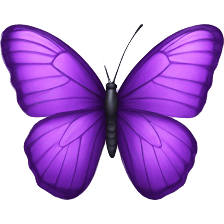 purple butterfly with the letter W emoji