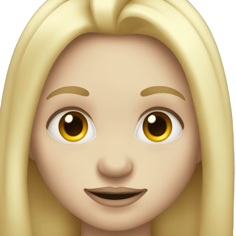 oger emoji with pale skin and blonde hair and big eyelashes emoji