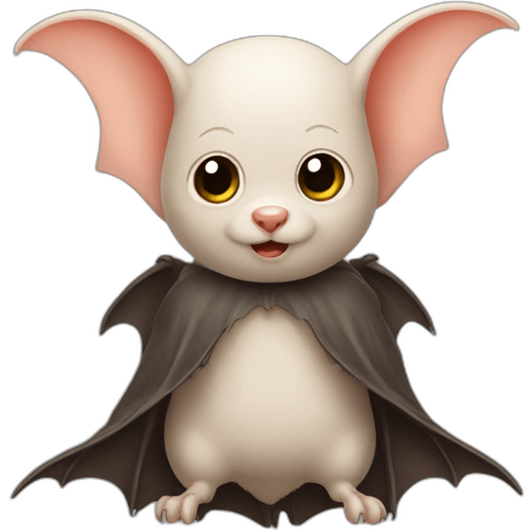 A bald bat emoji