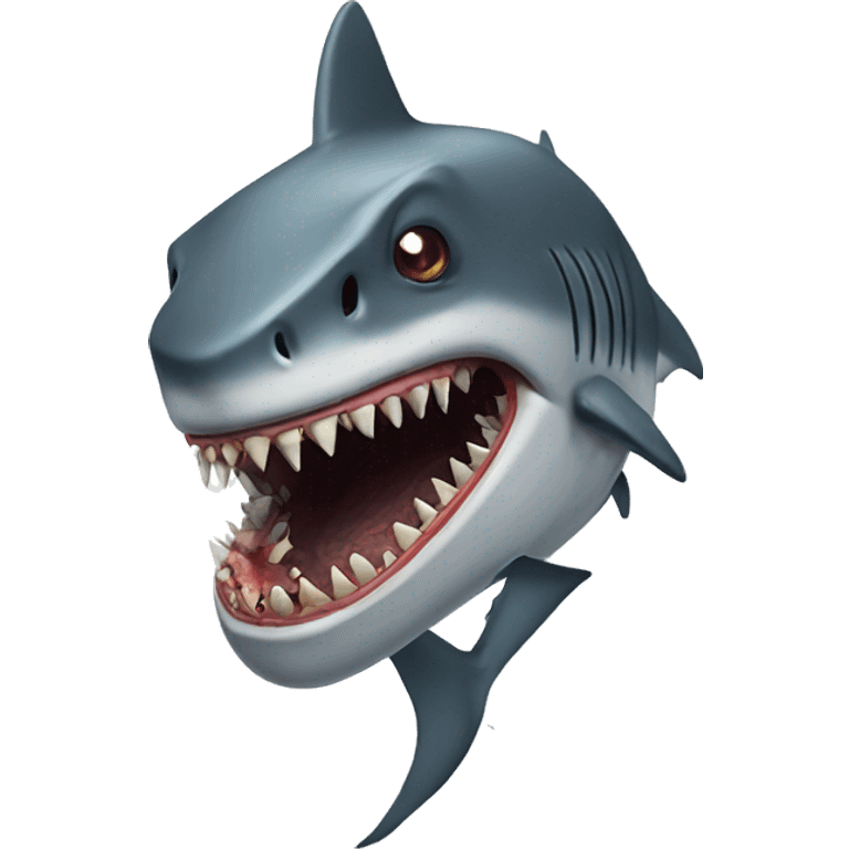 Shark zombie  emoji