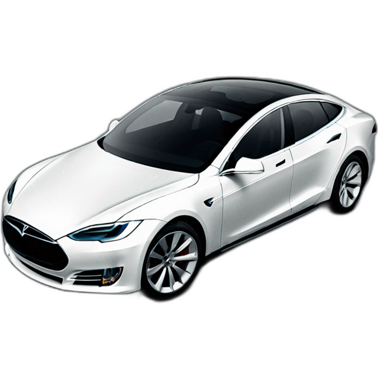 A tesla car emoji