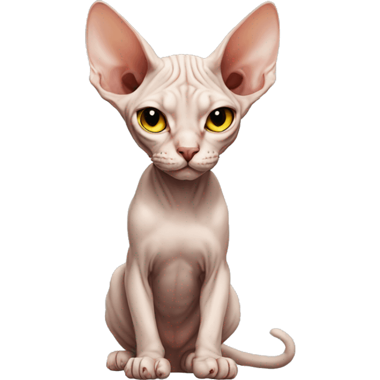 Cat sphynx emoji