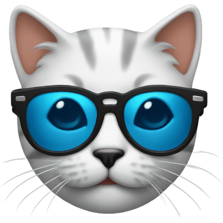 Cat emoji with sunglasses emoji