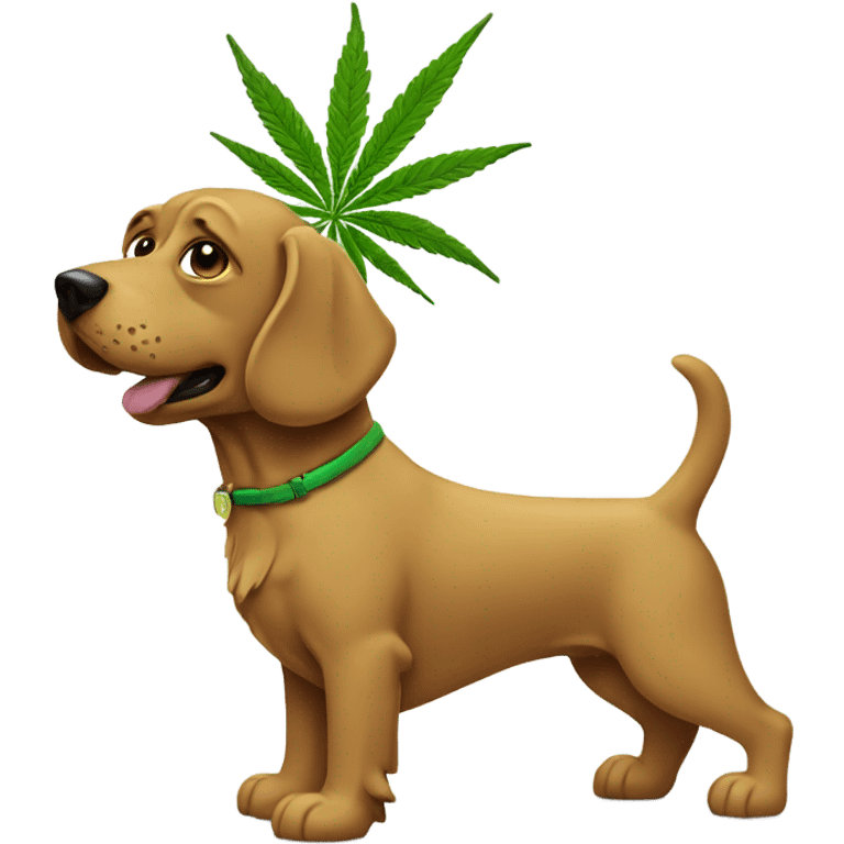 marijuana dog emoji