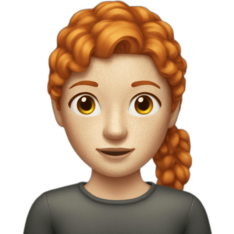 ginger women with freckles emoji