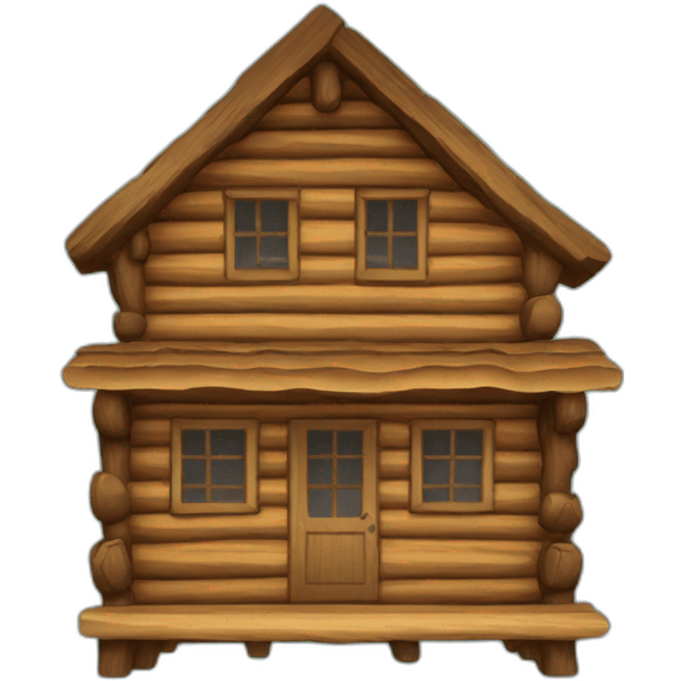 Log cabin emoji