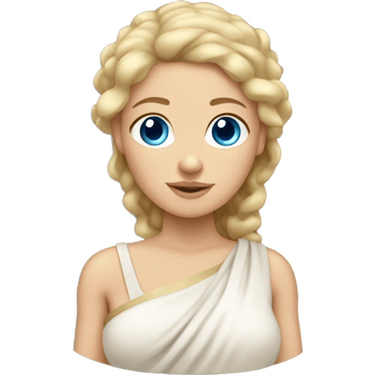 white ancient greek woman pregnant blue eyes blond hair emoji