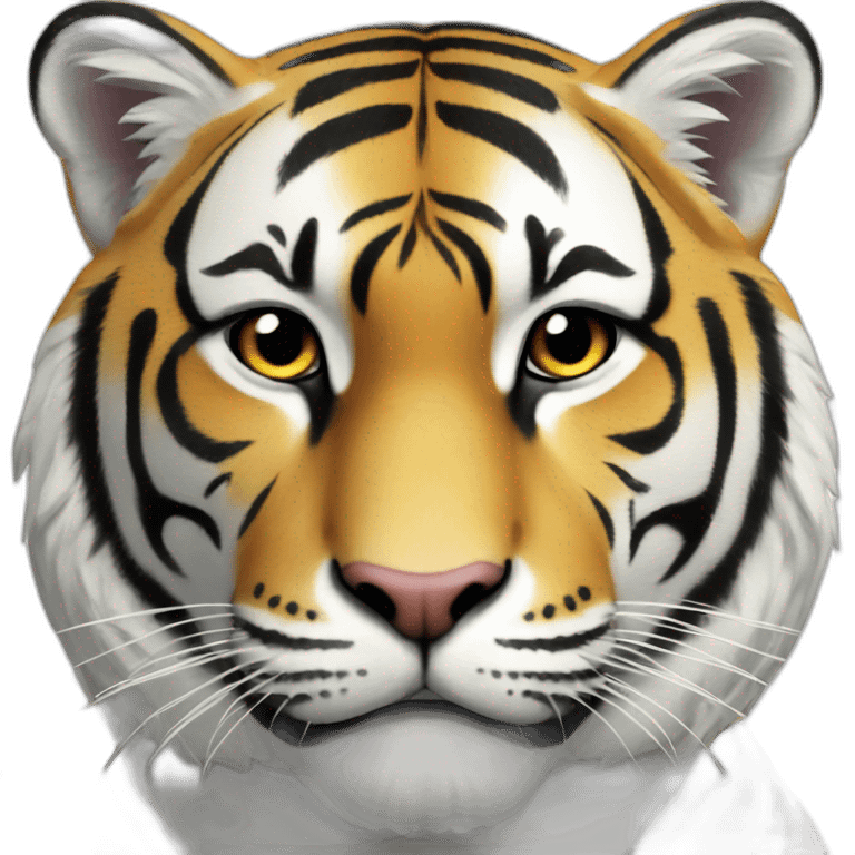 Tigre blanc emoji