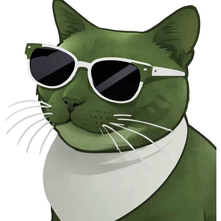 Cat with sunglasses emoji