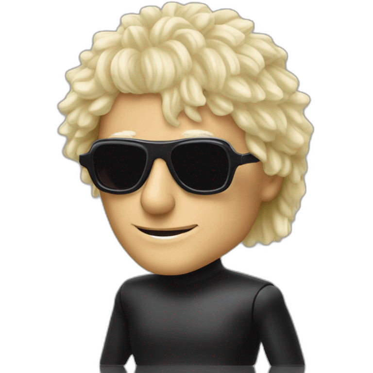 michel polnareff with sunglasses and blond hair emoji