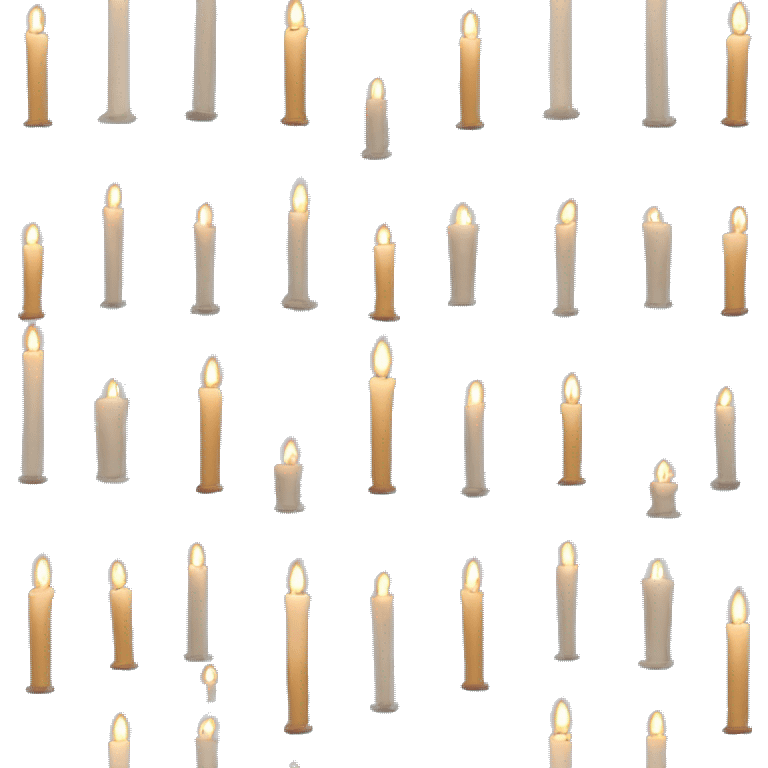 Candles-materials on blue background  emoji