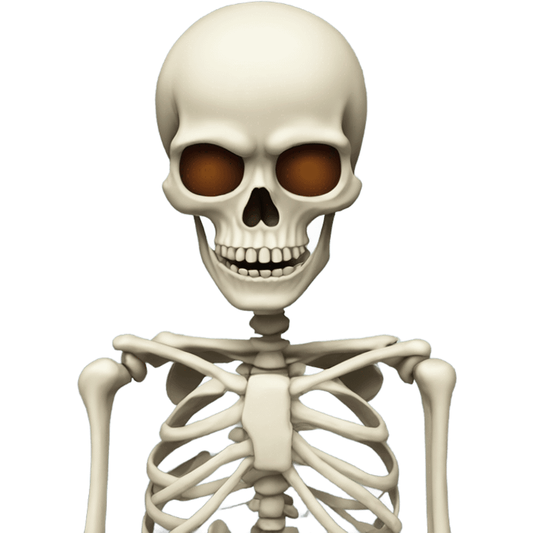 Apple skeleton mad emoji