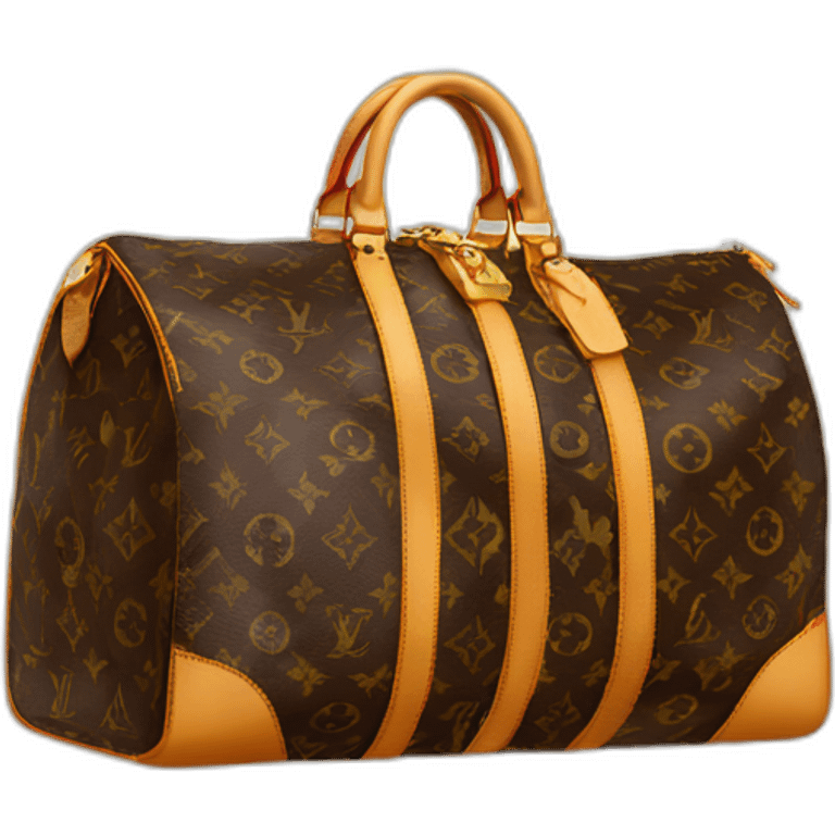 Louis Vuitton illusion keepall emoji