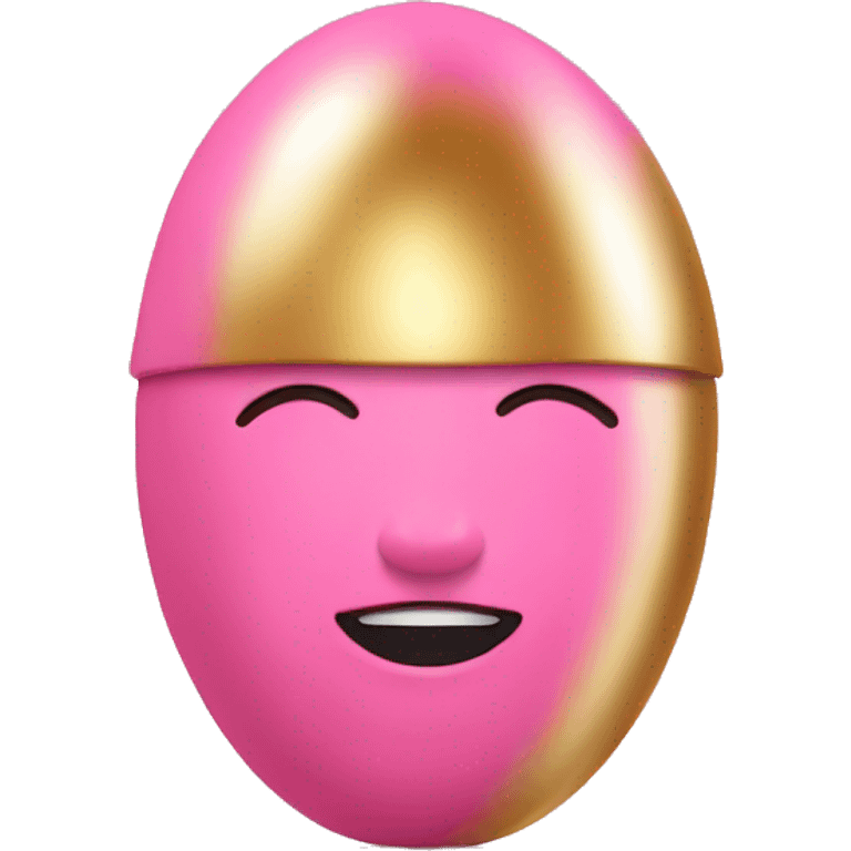 pink and gold beauty blender emoji