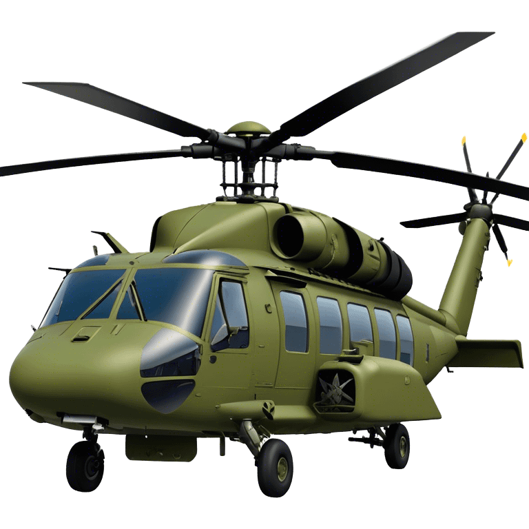 Sikorsky UH-60 Black Hawk - Sikorsky (Model Year: 2022) (Iconic colour: Olive green) emoji