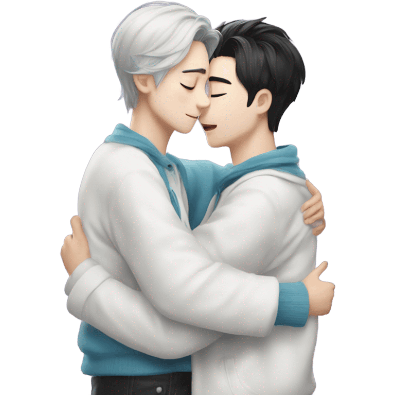 Xiao  zhan hugging wang Yibo emoji