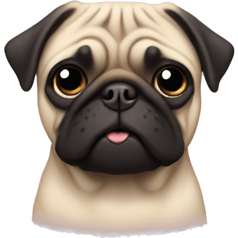 Pug on me emoji