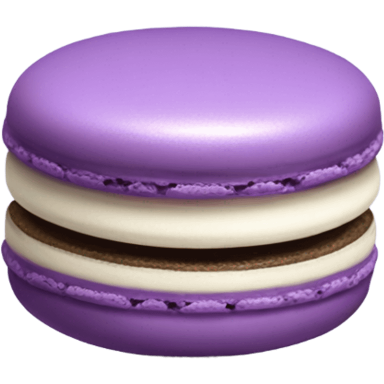 Purple macarron  emoji