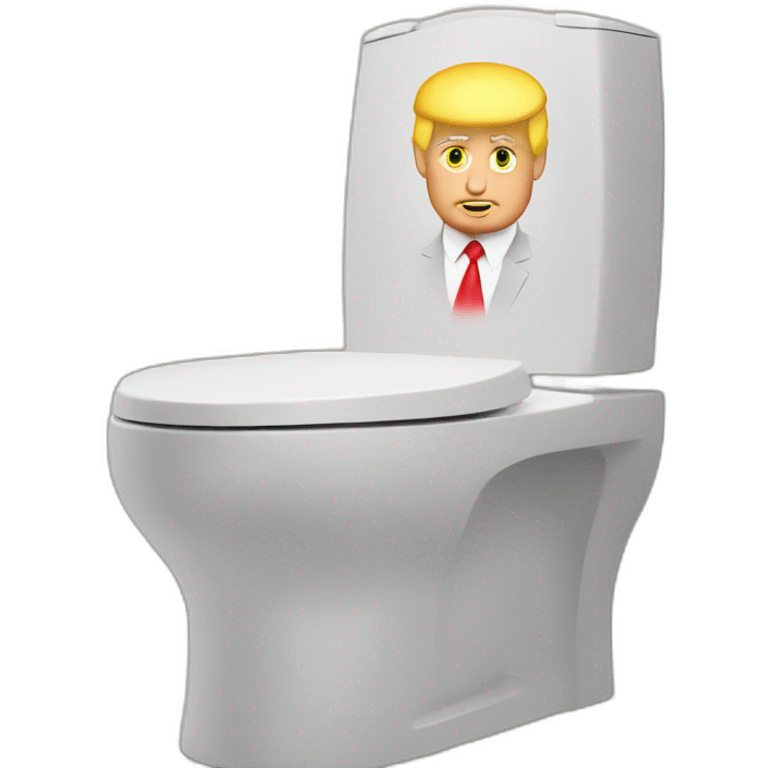 Trump in the toilets emoji