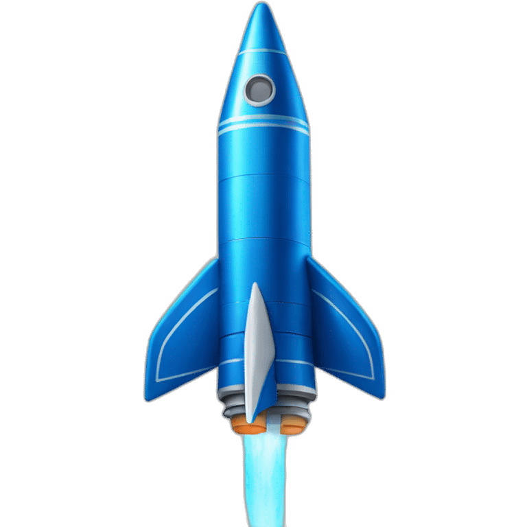 blue rocket emoji