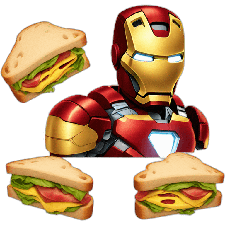 Iron Man sandwich emoji