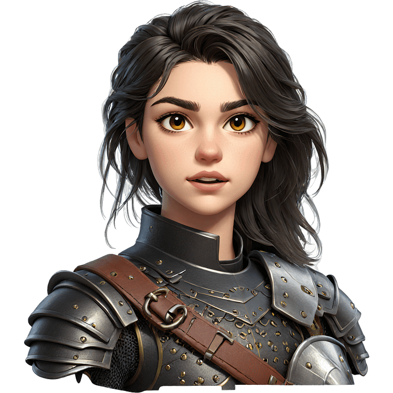 girl in armor portrait emoji