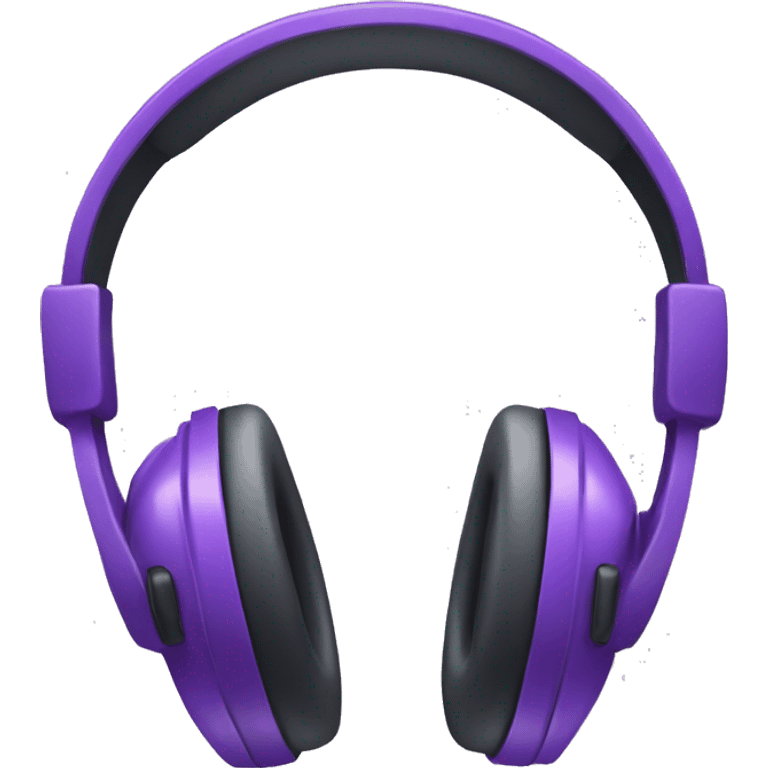 Purple headphones emoji