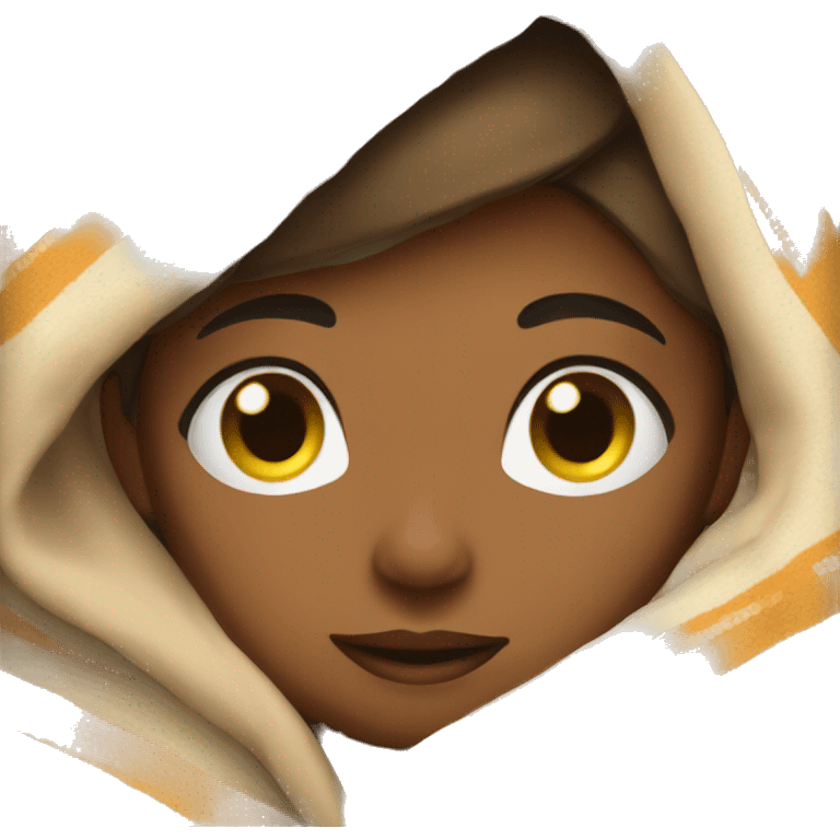 girl with blanket emoji