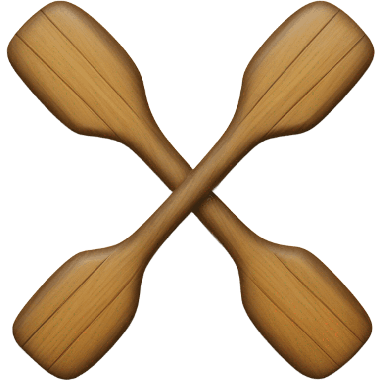 Two overlapping paddles crossed together emoji