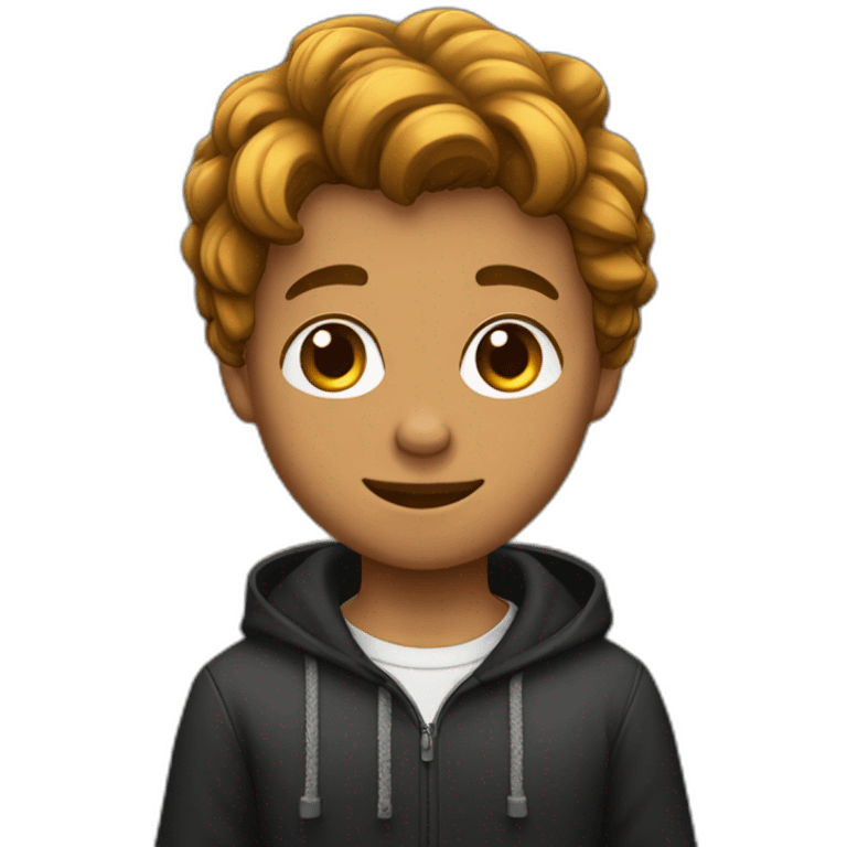 Jeune homme bronzé cheveux noirs emoji