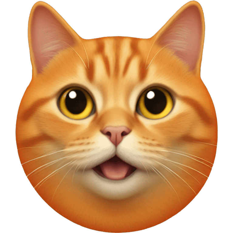 An orange blob cat headshot with star trek theme emoji