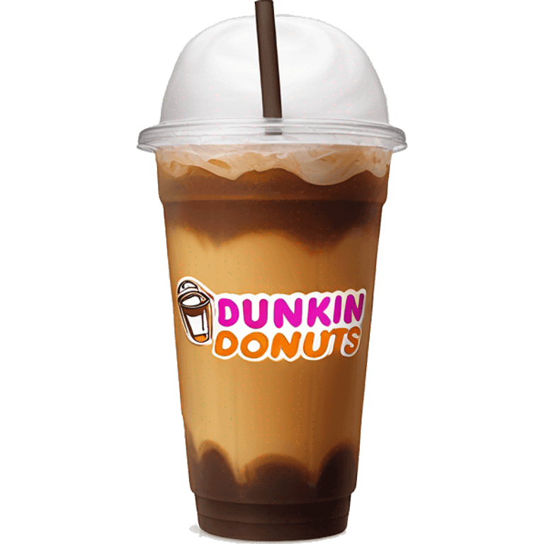 Dunkin’ Donuts iced coffee emoji