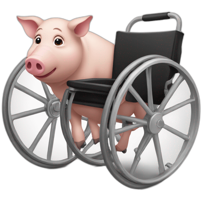 Jewish Wheelchair piglet emoji