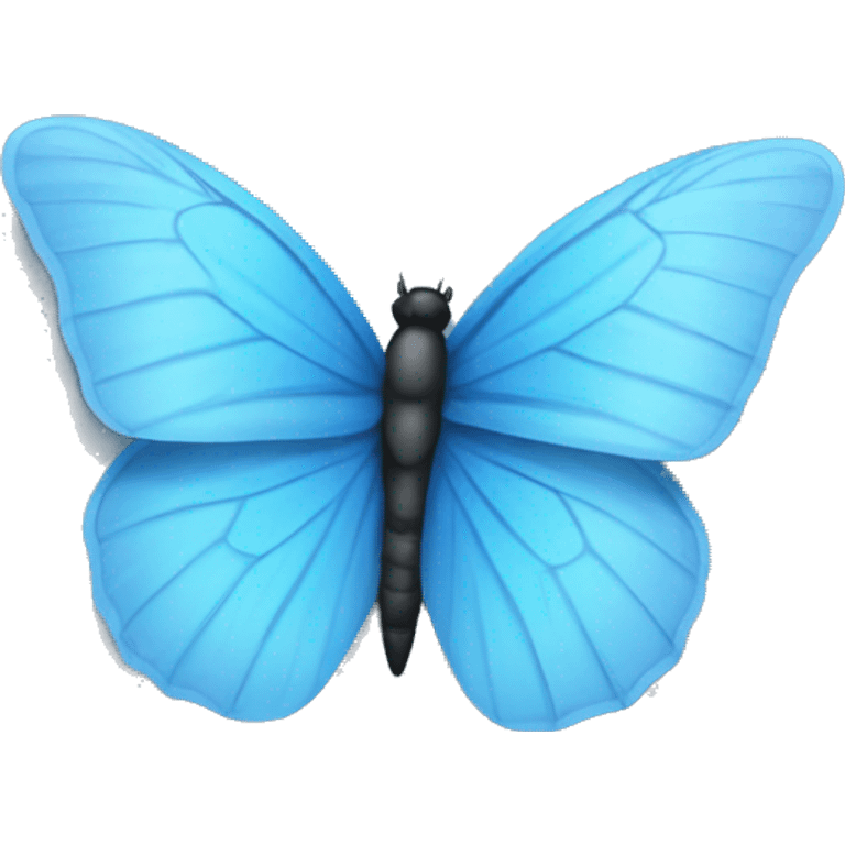 Blue buttrfly with snowflake  emoji