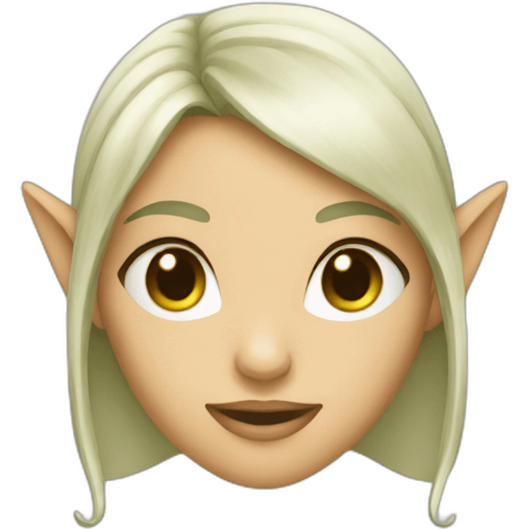 female elven face emoji