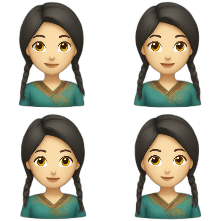 Kazakh woman emoji