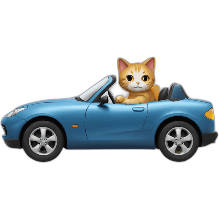 cat driving car emoji