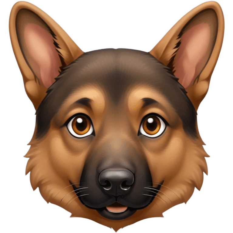 German Shepard Face  emoji