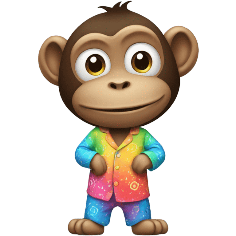 monkey in pjs  emoji