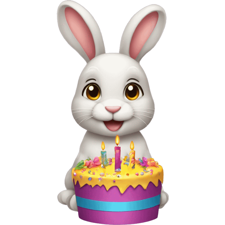 Bunny birthday  emoji