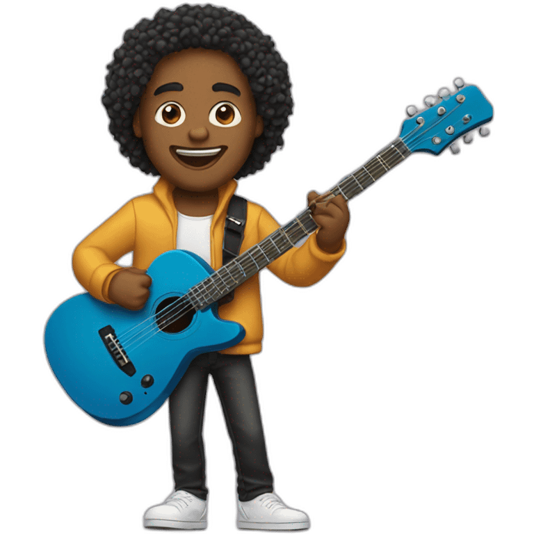 cantante con guitarra emoji