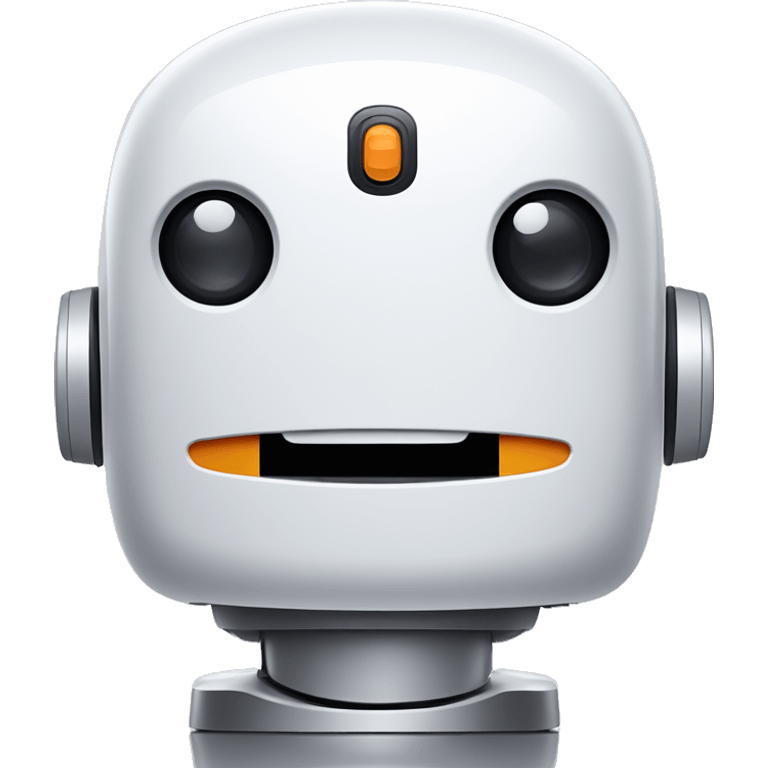 Xiaomi robot hoover with make-up emoji